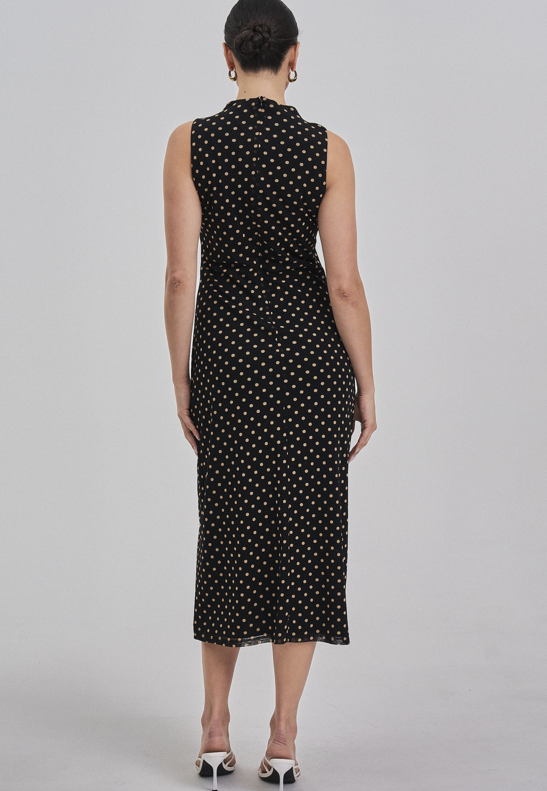 Polka Dot Mesh Dress