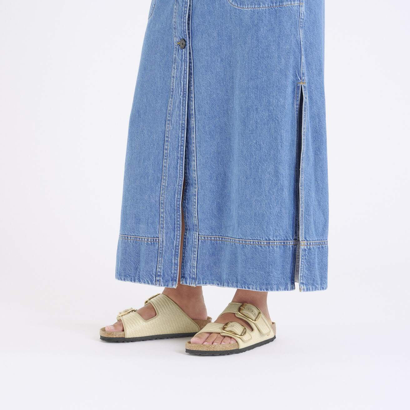 Birkenstock Arizona Big Buckle Raffia Sandal