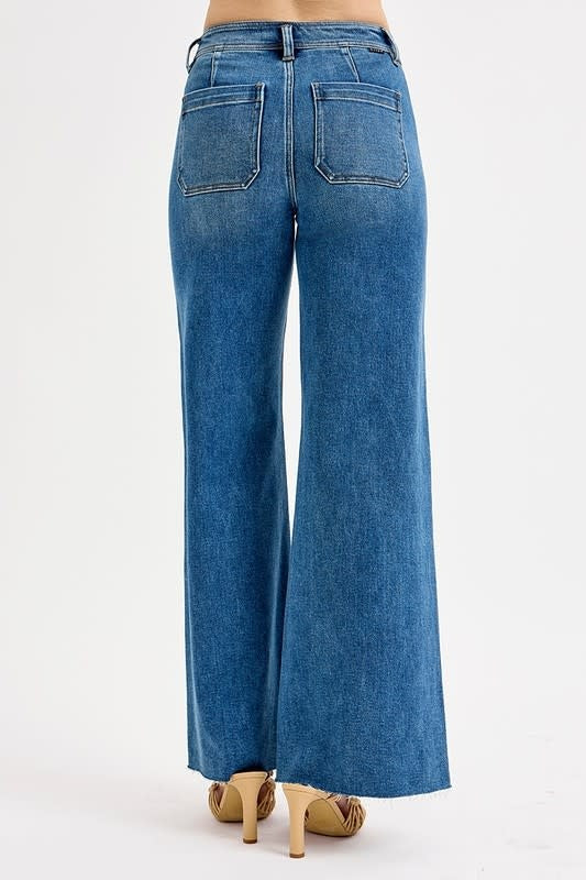 Risen High Rise Wide Leg Jean