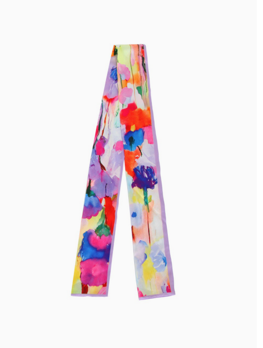 Watercolor Skinny Scarf