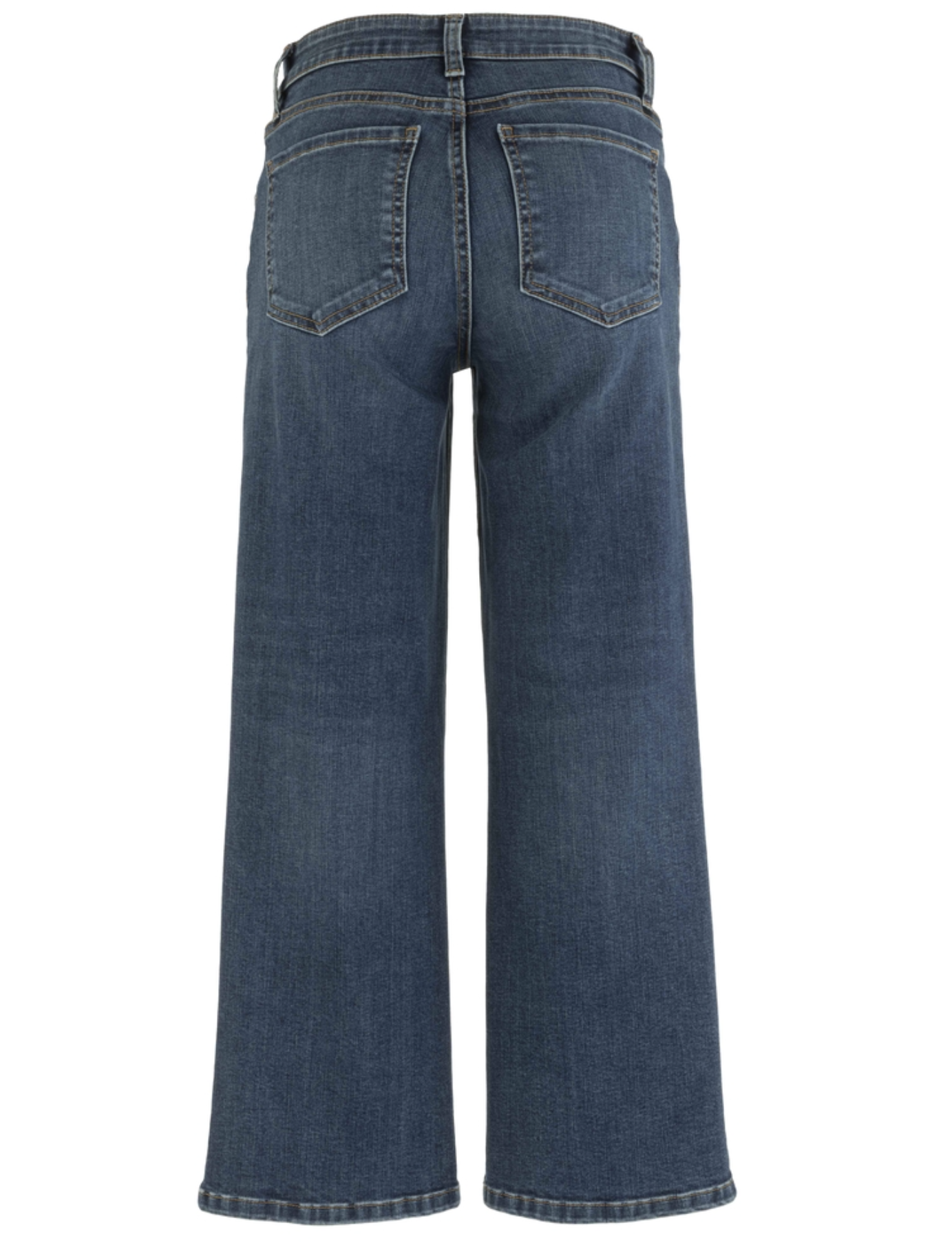 Kut Charlotte High Rise Wide Leg Jean in dark Consul wash with a clean wide‑leg silhouette.