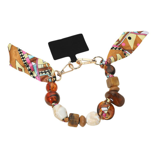 Fabric Scarf Chain Phone Holder