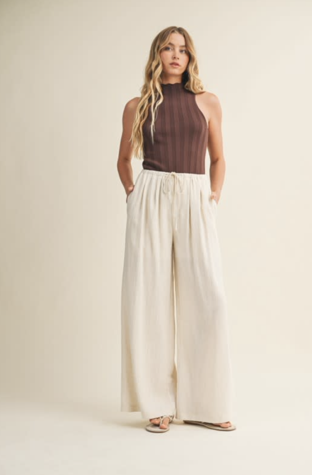 Waist Tuck Detail Pants