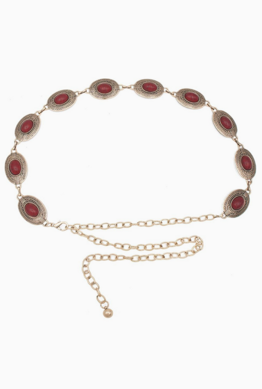 Etched Western Chain Belt