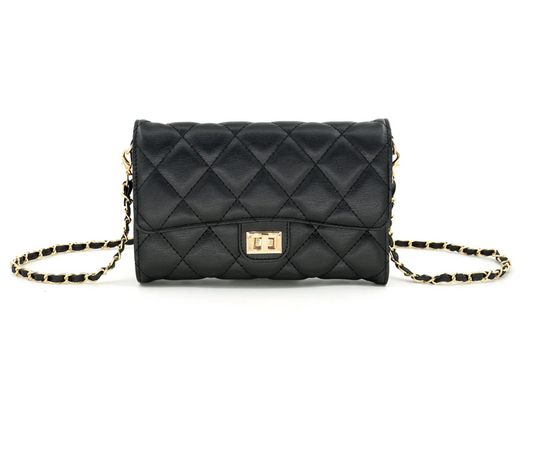 Quilted Handbag with Chain Strap
