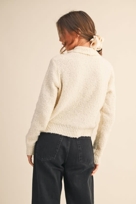 Tying Neck Sweater Cardigan