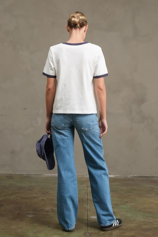 Raisonnel Bonjour Contrast Ringer Tee