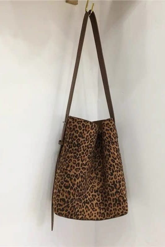 Swan Madchen Suede Bucket Tote Bag