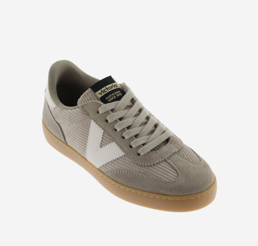 Victoria Berlin Corduroy Trainer with Caramel Sole