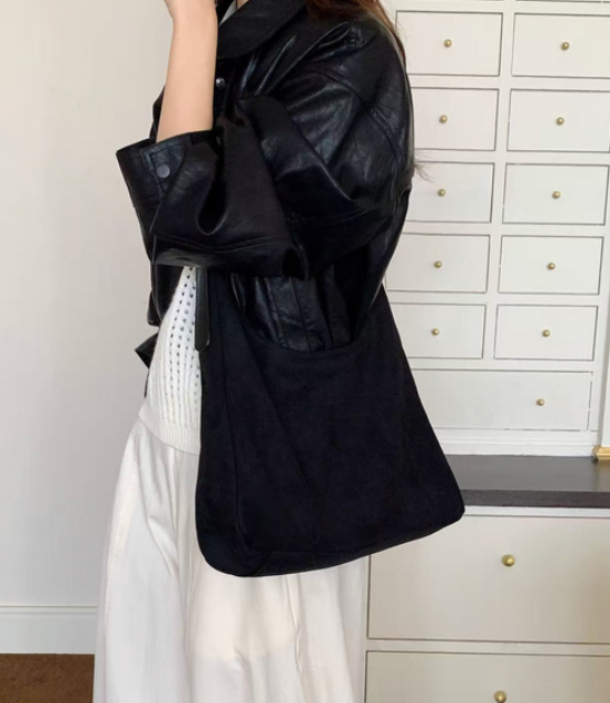 Suede Shoulder Bag