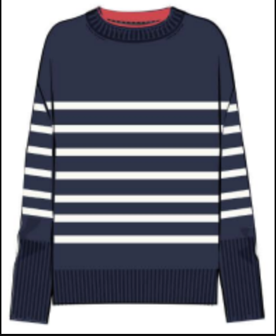 Hazel Striped Crew Neck Pullover