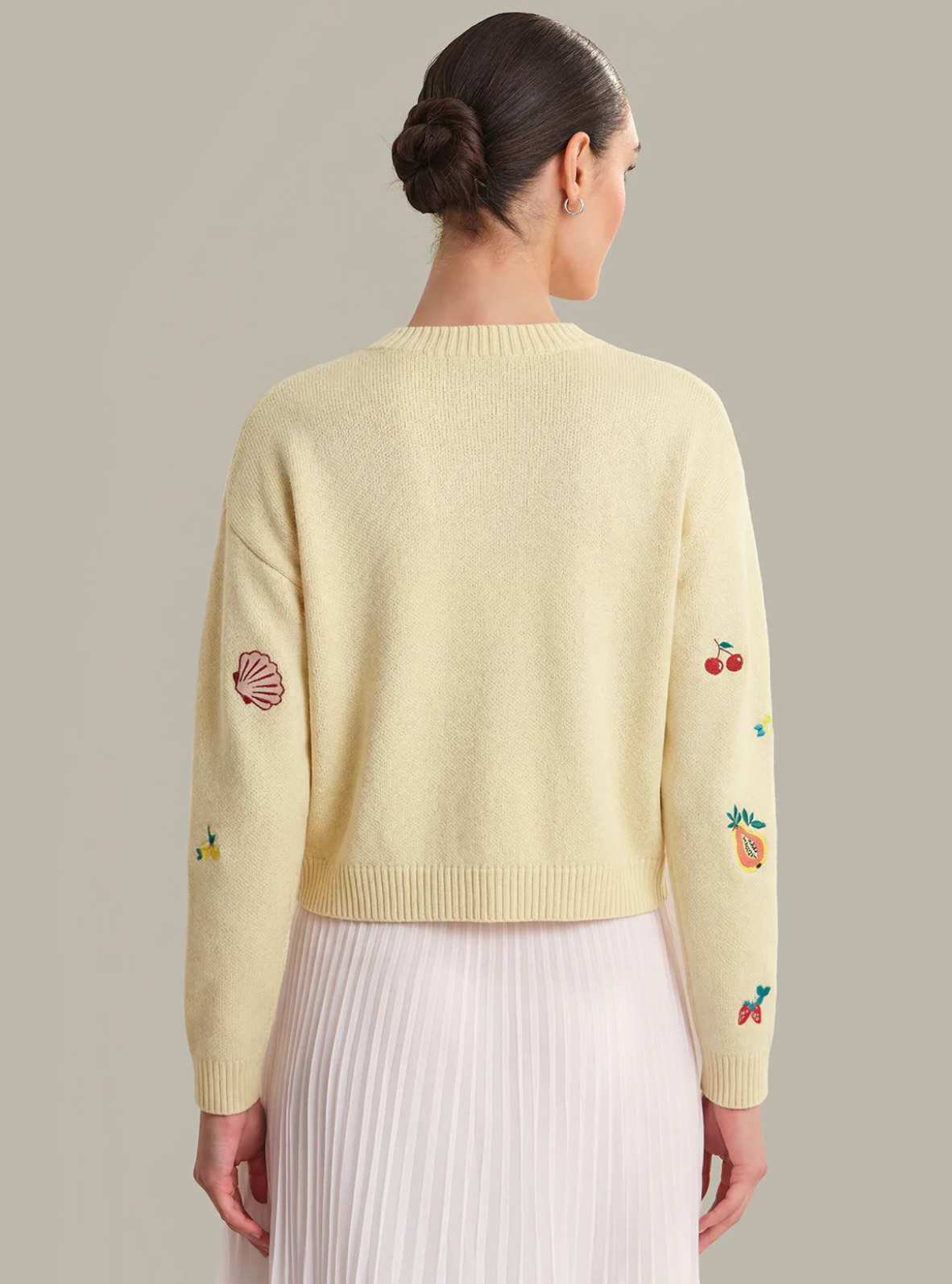 Fruit Embroidered Cardigan