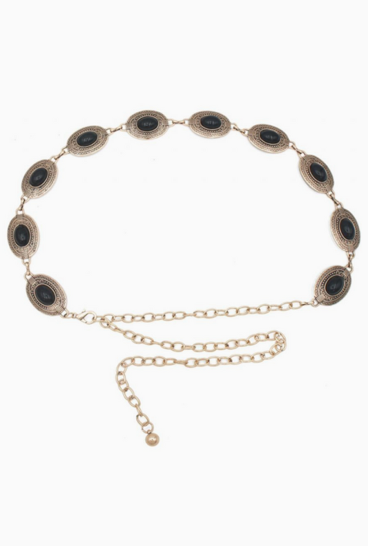 Etched Western Chain Belt