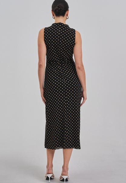Polka Dot Mesh Dress
