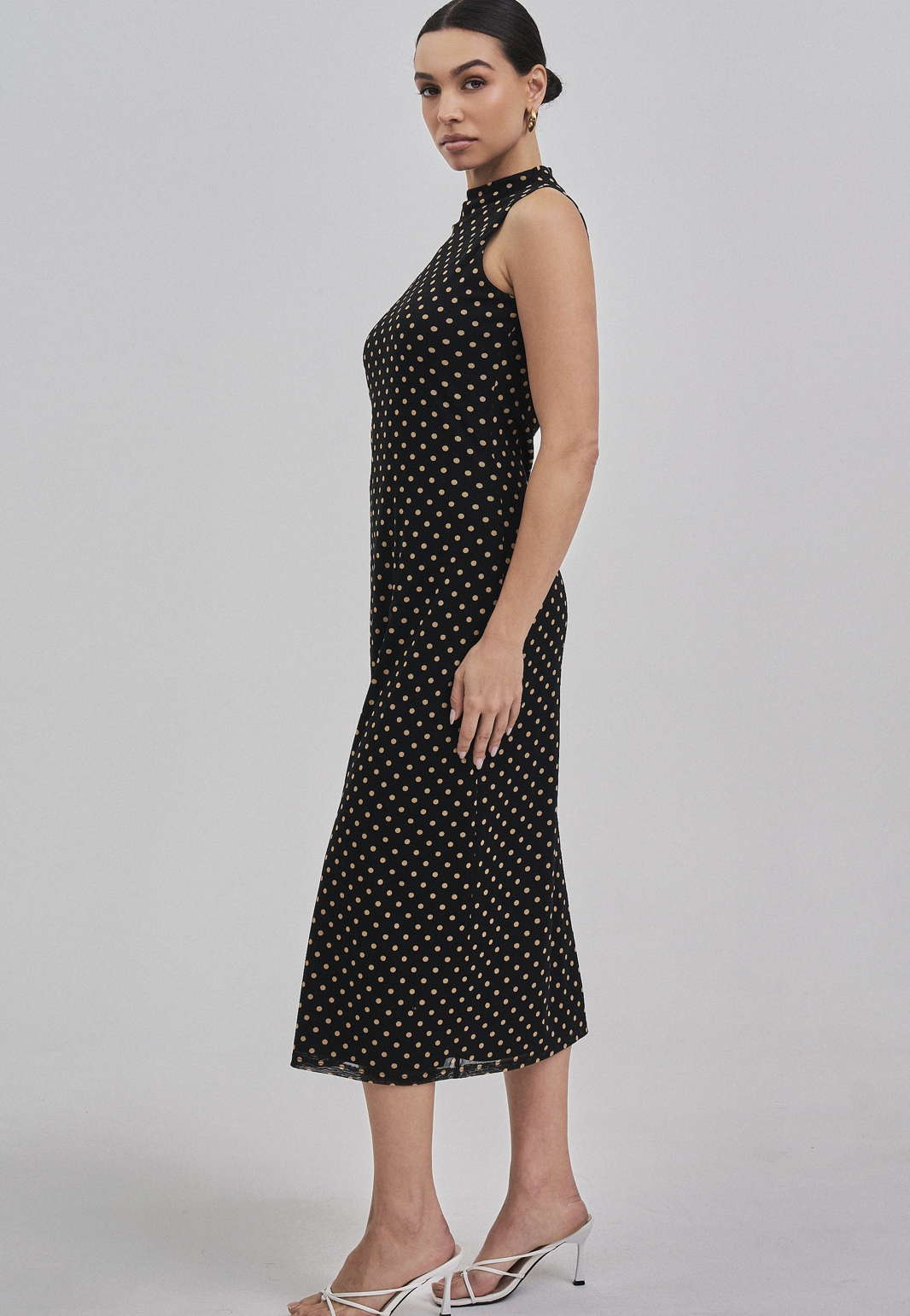 Polka Dot Mesh Dress