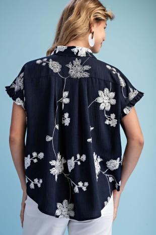 Floral Embroidered Blouse