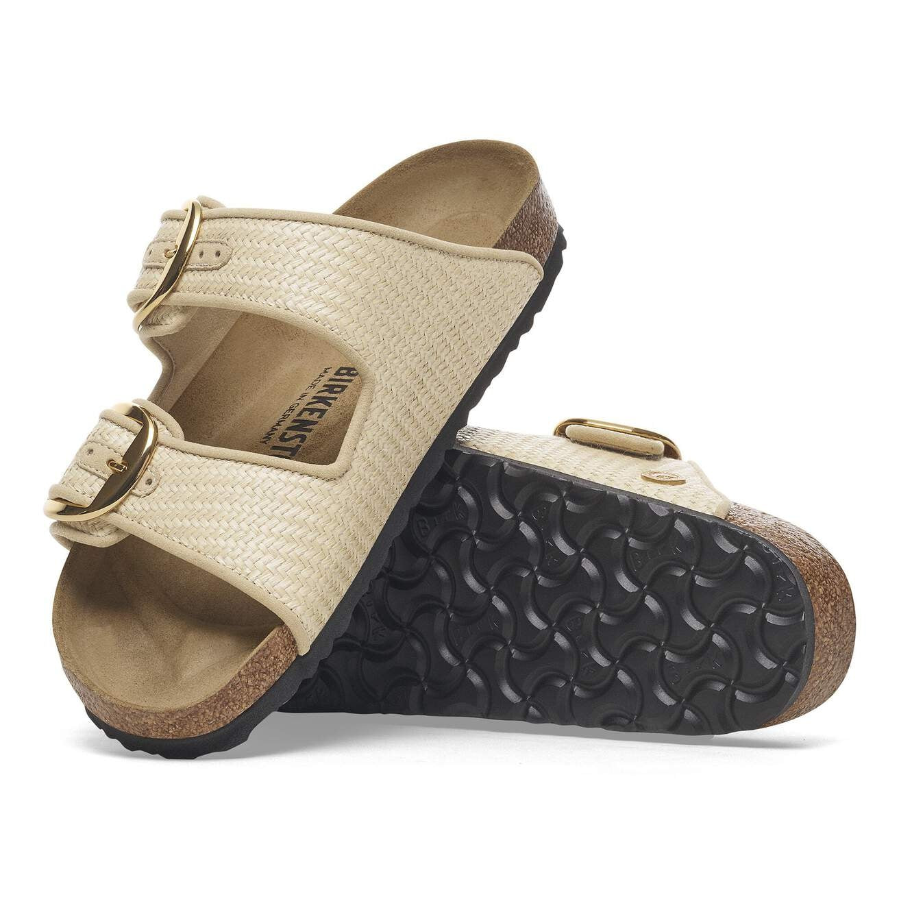Birkenstock Arizona Big Buckle Raffia Sandal