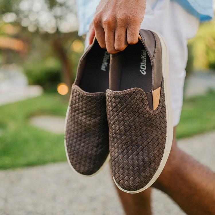 Olukai Men's Lae Ahi Lauhala Slip On Sneaker