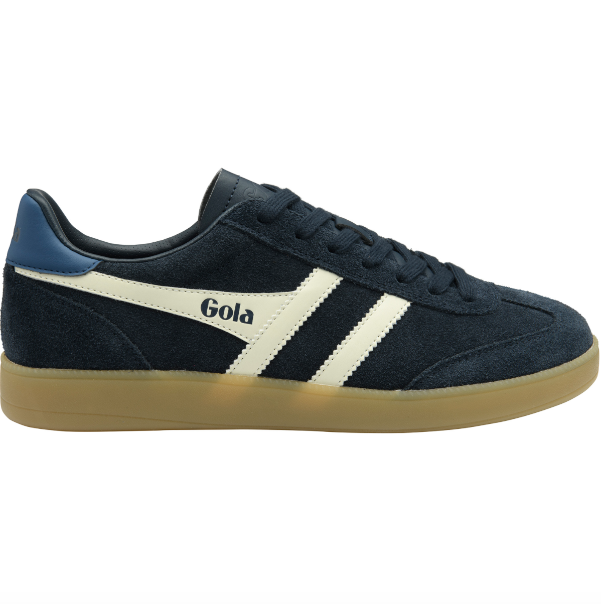 Gola Men’s Viper Sneaker in navy, off‑white, and marine with retro‑trainer silhouette and suede overlays.