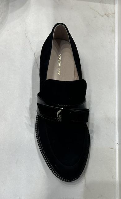 All Black Belted Loafer