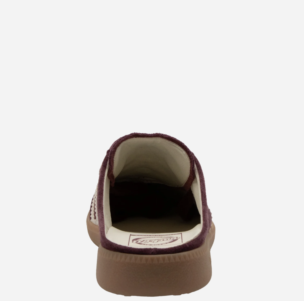 Back 70 Easter W26 Backless Sneaker in Wine Butter with knit upper, cushioned sole, and modern slip‑on silhouette.