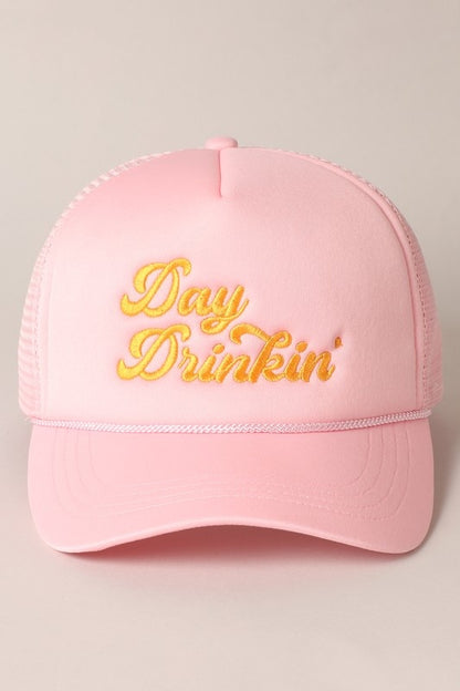Fashion City Day Drinkin' Embroidered Trucker Hat