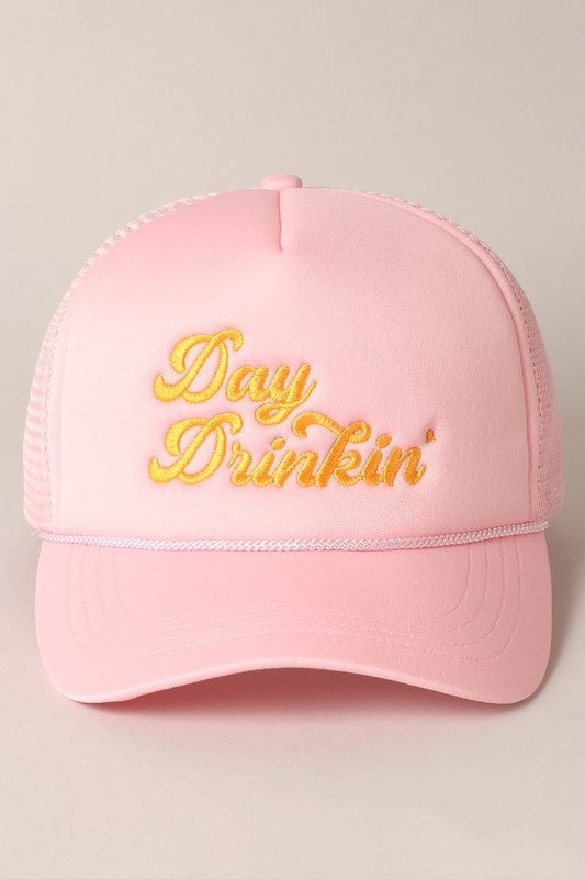 Fashion City Day Drinkin' Embroidered Trucker Hat