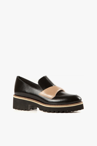 All Black Flatsash Lugg Loafer