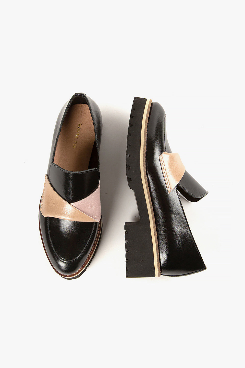 All Black Flatsash Lugg Loafer