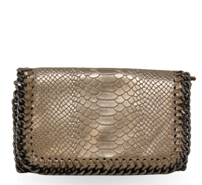 Italian Leather Crossbody Clutch