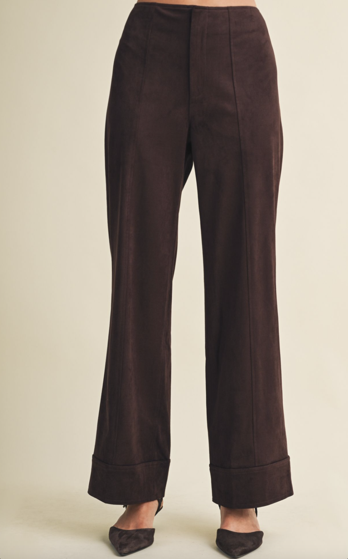 Suede Trouser Pants