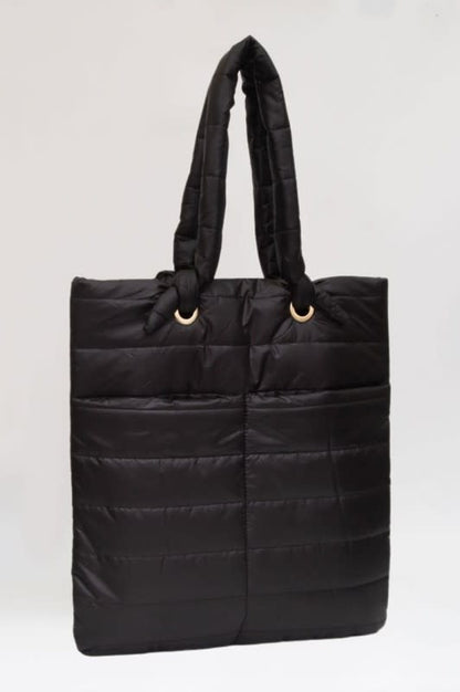 Wona Soft Padded Quilted Tote Bag