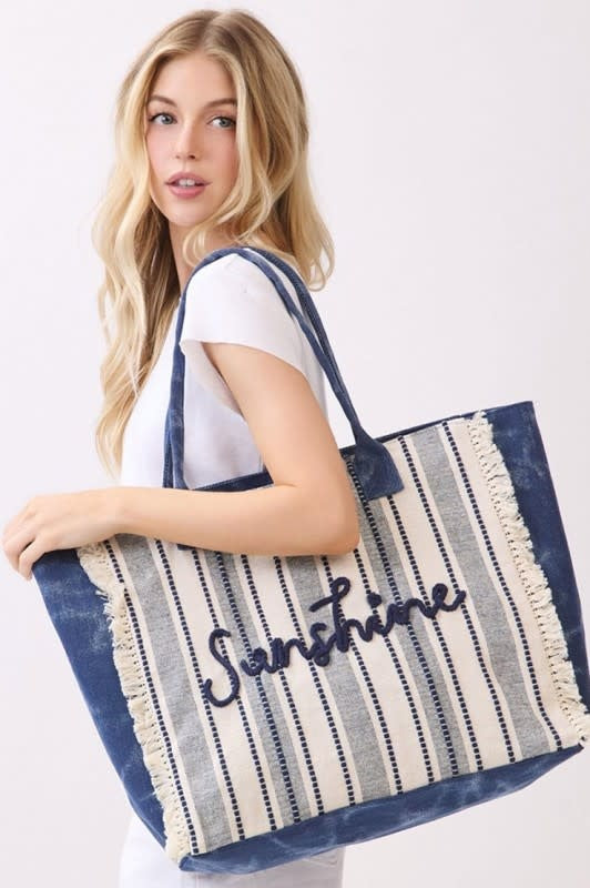 Wona Vintage SUNSHINE Fringe Tote Bag