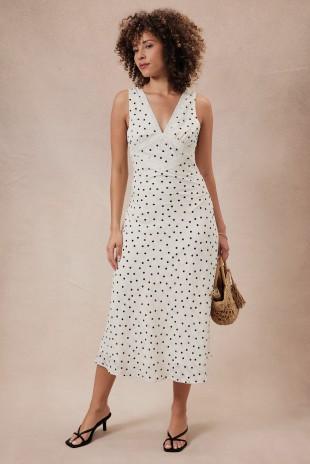 Lace Detail Sleeveless Midi Dress