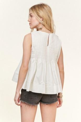 Sleeveless Peplum Top