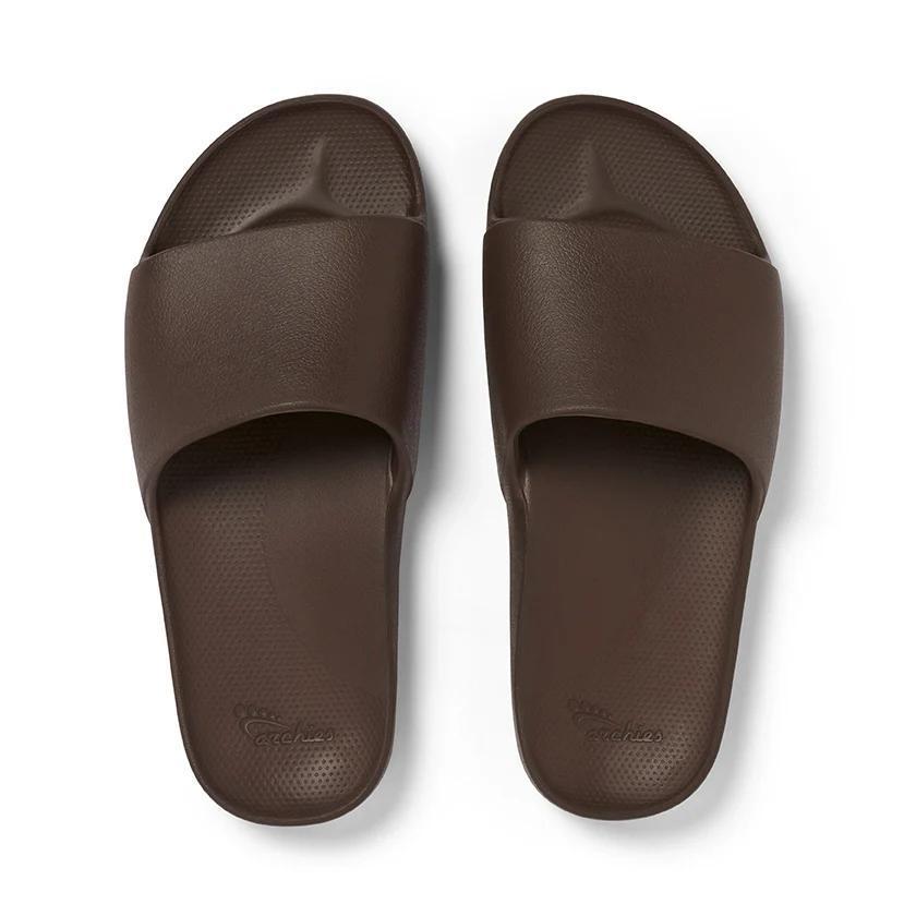 Archies Arch Support Slides with contoured footbed, real arch support, and lightweight molded foam construction.
