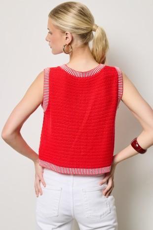 Sleeveless Knit Vest