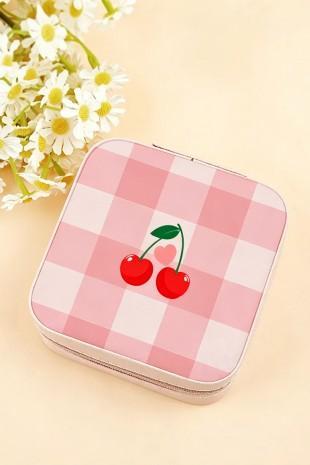 Floral Print Travel Jewelry Case