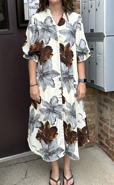 Floral Print Maxi Dress