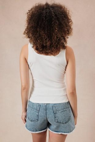 Eyelet Detail Tank Top