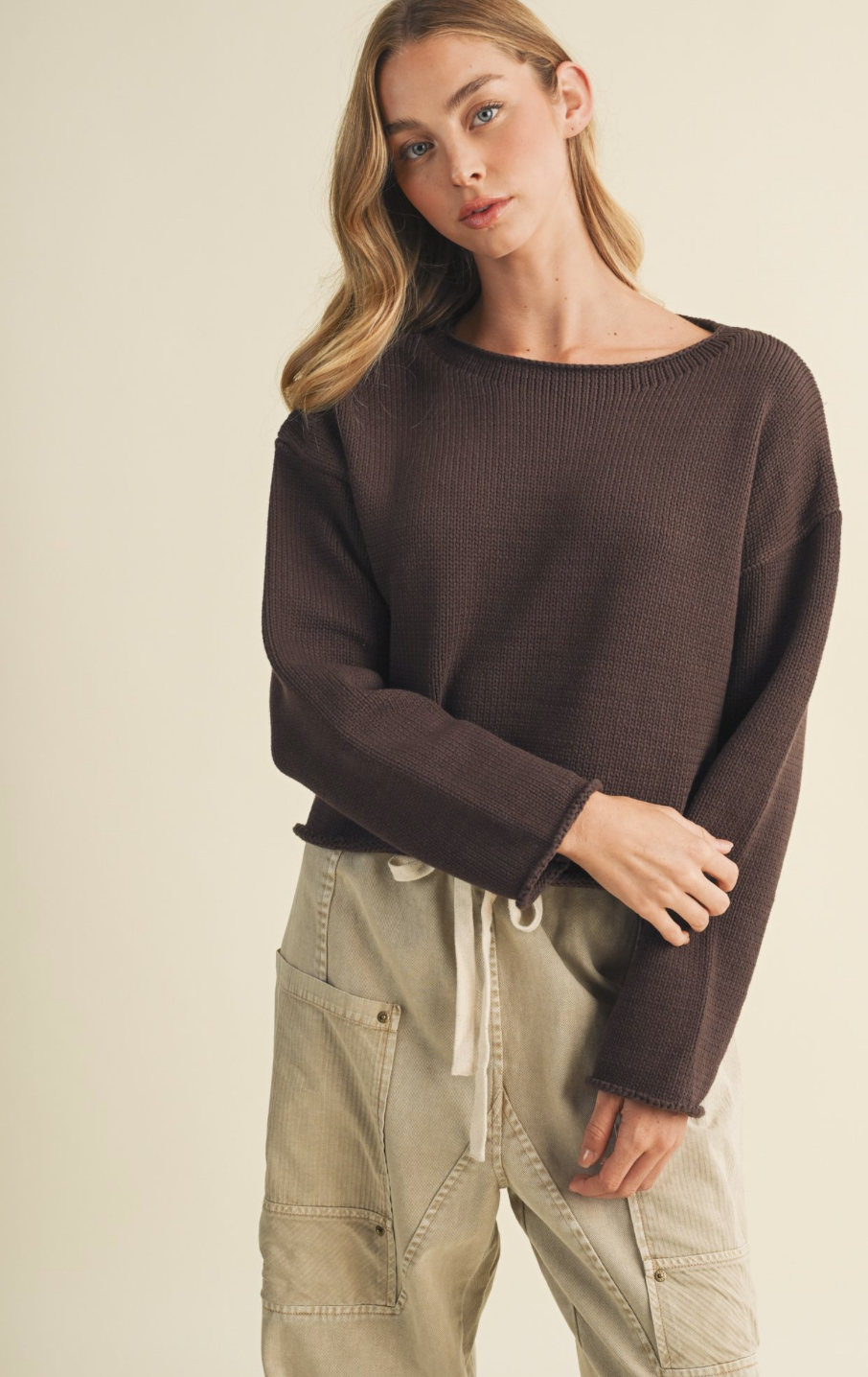 Dropped Shoulder Sweater