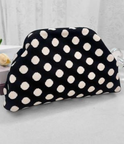 Polka Dot Clutch Cosmetic Bag