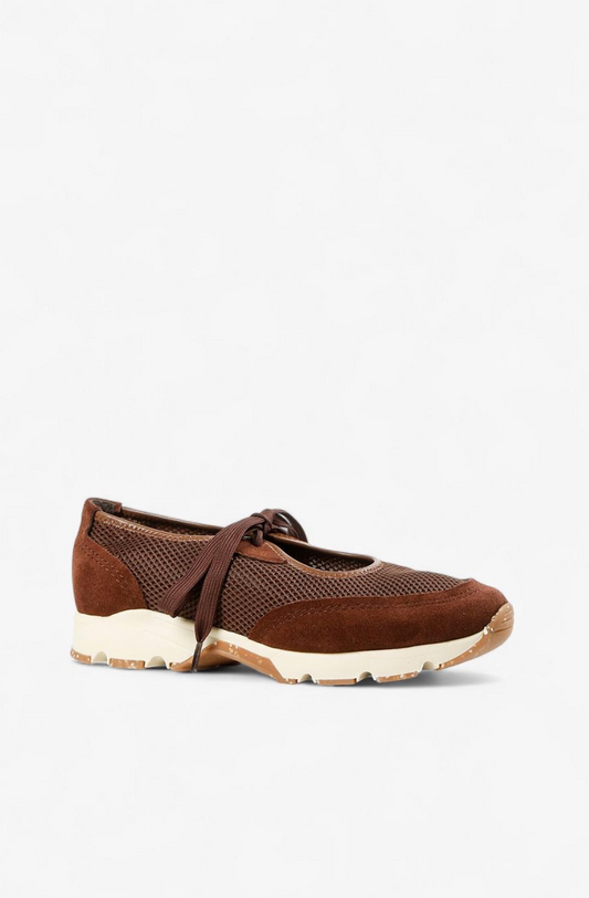 Brown All Black Open Trainer with cutout panels and lightweight sporty silhouette.