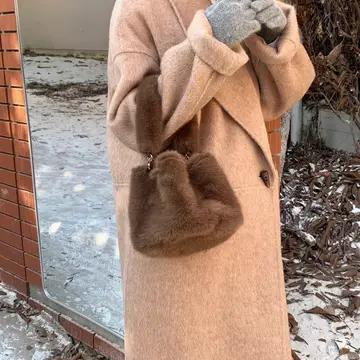 Faux Fur Crossbody Tote