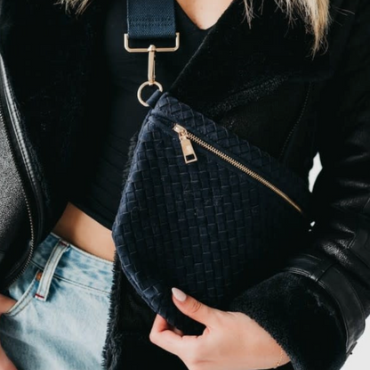 Suede Westlyn Woven Bum Bag