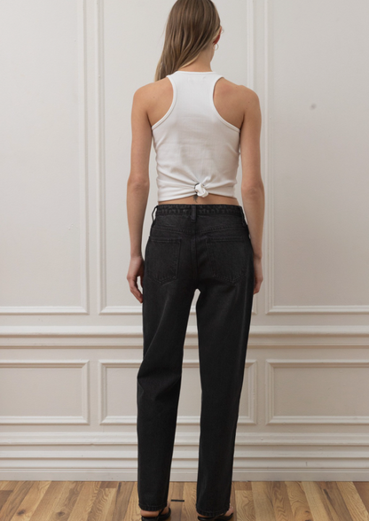 Studded Denim Pants