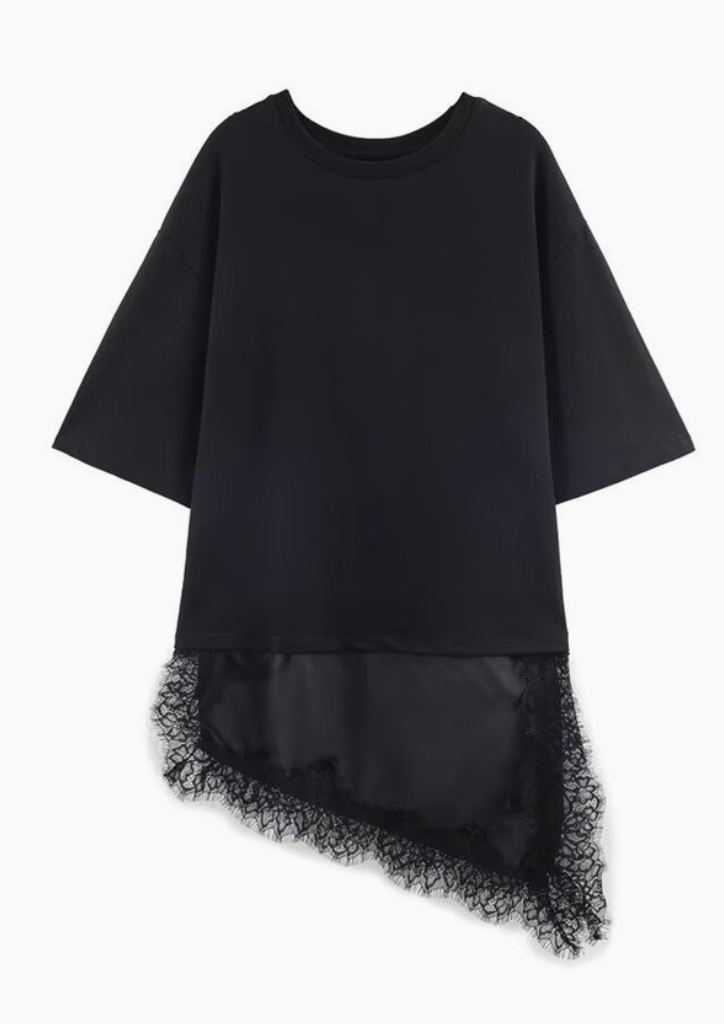 Lace Trim T Shirt