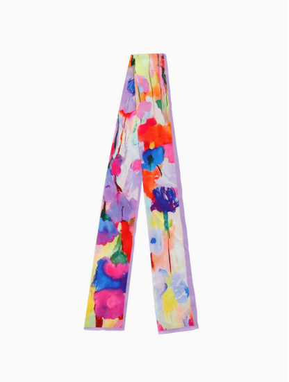 Watercolor Skinny Scarf