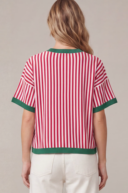 Striped Sweater Top
