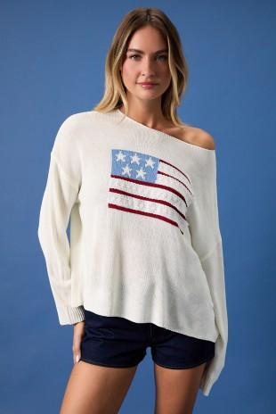 USA Flag Sweater